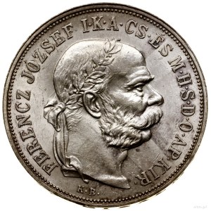 5 koron, 1900 KB, Kremnica; Herinek 774, Huszár 2201; b...