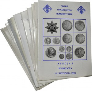 13 szt. aukcyjne katalogi PTN (nowe egzemplarze)