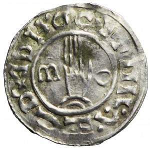 Czechy, Bolesław II, Denar (967-999) Praga, bardzo rzadki