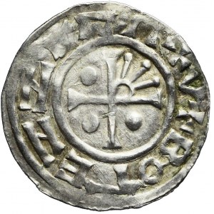 Czechy, Bolesław II, Denar (967-999) Praga, bardzo rzadki