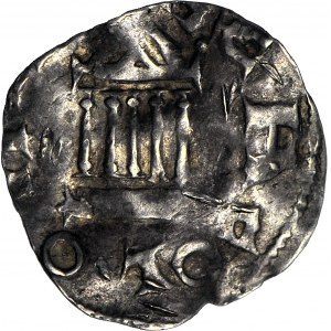 Niemcy, Kolonia arcybiskupstwo, Pilgrim 1021-1036 i cesarz Konrad II 1027-1039, Denar 1027-103