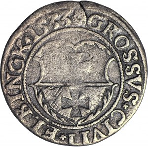 Zygmunt I Stary, Grosz 1533, Elbląg, ELBINGK/PRVSSI