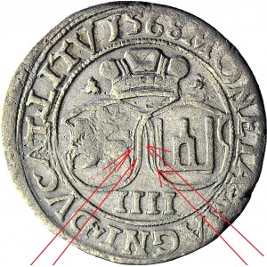 RRR-, Zygmunt II August, Czworak 1568, Wilno, PODWÓJNE TARCZE, 2 szt. z 153 na Onebid