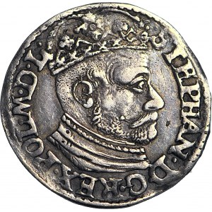 R-, Stefan Batory, Trojak 1582, Olkusz, rozeta