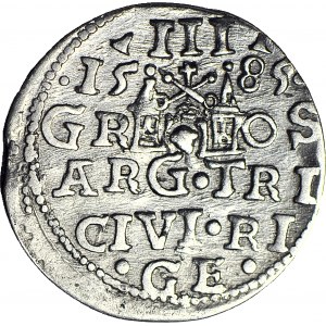 Stefan Batory, Trojak 1585, Ryga, TRI zamiast TRIP