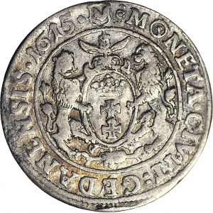 R-, Zygmunt III Waza, Ort 1615, Gdańsk, nowy typ popiersia