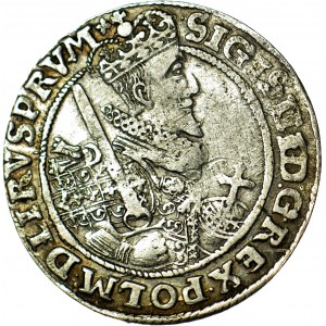 RR-, Zygmunt III Waza, Ort 1622, Bydgoszcz, KOKARDY - b. rzadki w tym roczniku, R4