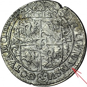 Zygmunt III Waza, Ort 1622, Bydgoszcz, PRVS.M., NE zamiast NEC, połyskowy
