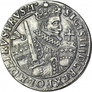 RRR-, Zygmunt III Waza, Ort 1623, Bydgoszcz, ROGI JELENIA, nieznany rewers, pierwszy raz w handlu