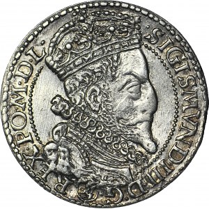 R-, Zygmunt III Waza, Szóstak 1599, Malbork, duża głowa, rzadki, menniczy