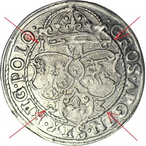 Zygmunt III Waza, Szóstak 1623, Kraków, DATA ROZSTRZELONA