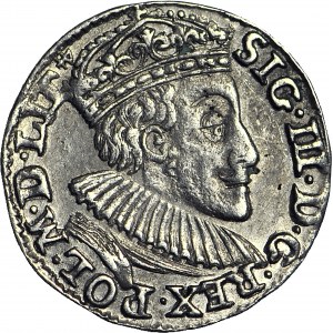 Zygmunt III Waza, Trojak 1589, Olkusz, piękny