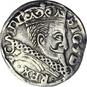 RR-, Zygmunt III Waza, Trojak Lublin 1597, Reysner w tarczy