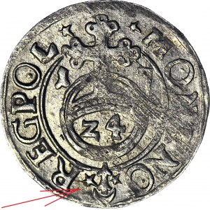 R-, Zygmunt III Waza Półtorak 1617, Sas bez tarczy, rzadki