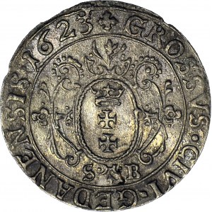 Zygmunt III Waza, Grosz 1623, Gdańsk, S-B