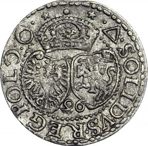 Zygmunt III Waza, Szeląg 1596, Malbork, ładny