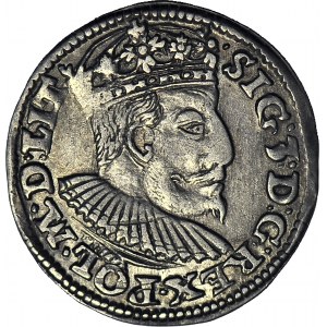 RR-, Sigismund III Vasa, Trojak Lublin 1595, Datum verstreut, POLONIE, 0 Vermerke für 199 Stück.