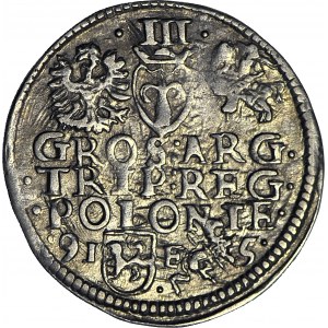 RR-, Zygmunt III Waza, Trojak Lublin 1595, data rozstrzelona, POLONIE, 0 notowań na 199 szt.