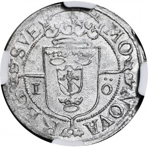 R-, Zygmunt III Waza, 1 öre 1596, Sztokholm, stojący władca, menniczy