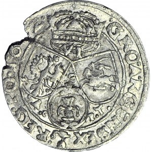Jan II Kazimierz, Szóstak 1662 Lwów, AcpT, wspaniałe detale