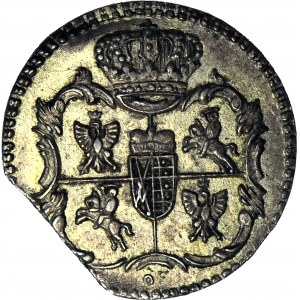 RRR-, August III Sas, 3 halerze (ternar) 1763, Grünthal, JEDNOSTRONNY