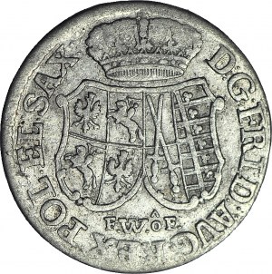 August III Sas, 1/12 talara (dwugrosz) 1763 FWóF, Drezno