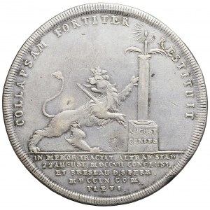 R-, Pomorze, Karol XII, Talar medalowy 1709, Szczecin, rzadki