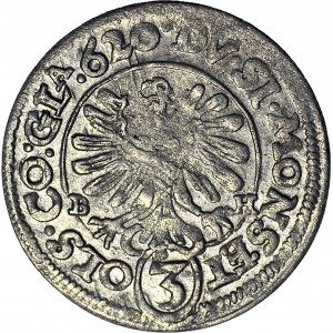 Śląsk, Henryk Wacław i Karol Fryderyk, 3 krajcary 1620 BH, Oleśnica