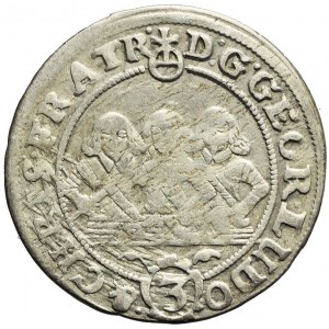 R-, Śląsk, Trzech Braci, 3 krajcary 1656, Brzeg