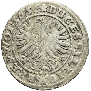 R-, Śląsk, Trzech Braci, 3 krajcary 1656, Brzeg