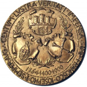 500-lecie Uniwersytetu Jagiellońskiego, Medal, 1900, BRĄZ