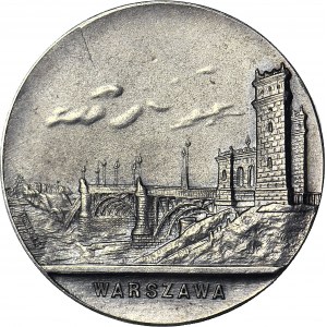 RRR-, Medal 1915 Zniszczenie Mostu Poniatowskiego w Warszawie, srebro