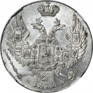 Królestwo Polskie, 10 groszy 1840, wąskie 0 nominale, mennicze