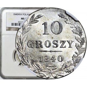 Królestwo Polskie, 10 groszy 1840, mennicze