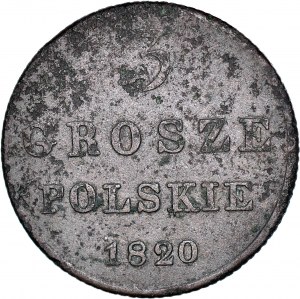 RR-, Królestwo Polskie, 3 grosze 1820 I.B., b. rzadki rocznik