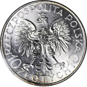 10 złotych 1932, Głowa, Warszawa, mennicza