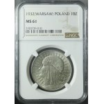 10 złotych 1932, Głowa, Warszawa, mennicza