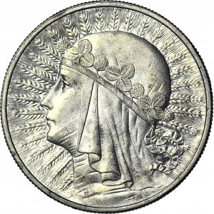 10 złotych 1932, Głowa, Londyn, mennicza