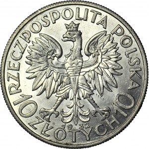 10 złotych 1932, Głowa, Londyn, mennicza