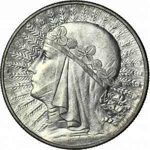 10 złotych 1932, Głowa, Warszawa, mennicza