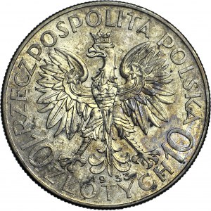 10 złotych 1933, Głowa, mennicza