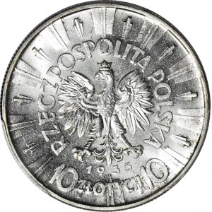 10 złotych 1935, Piłsudski, menniczy