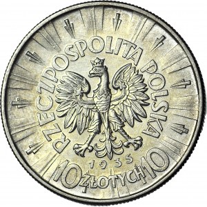 10 złotych 1935, Piłsudski, menniczy