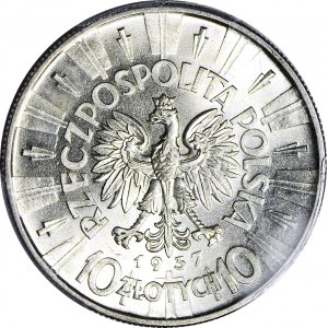 10 złotych 1937, Piłsudski, menniczy