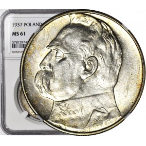 10 złotych 1937, Piłsudski, menniczy