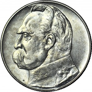 10 złotych 1938, Piłsudski, rzadkie, menniczy