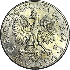 5 złotych 1932, Głowa, Londyn, mennicza