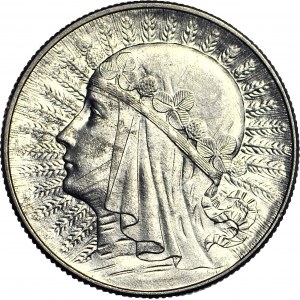 5 złotych 1933, Głowa, mennicza