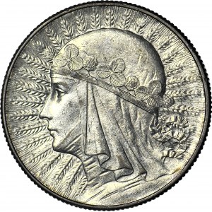 5 złotych 1933, Głowa, mennicza