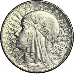 5 złotych 1933, Głowa, mennicza